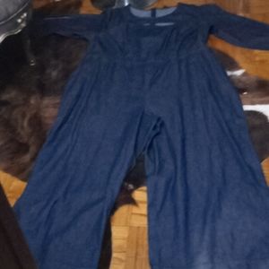 Plus Size Denim Jumpsuit